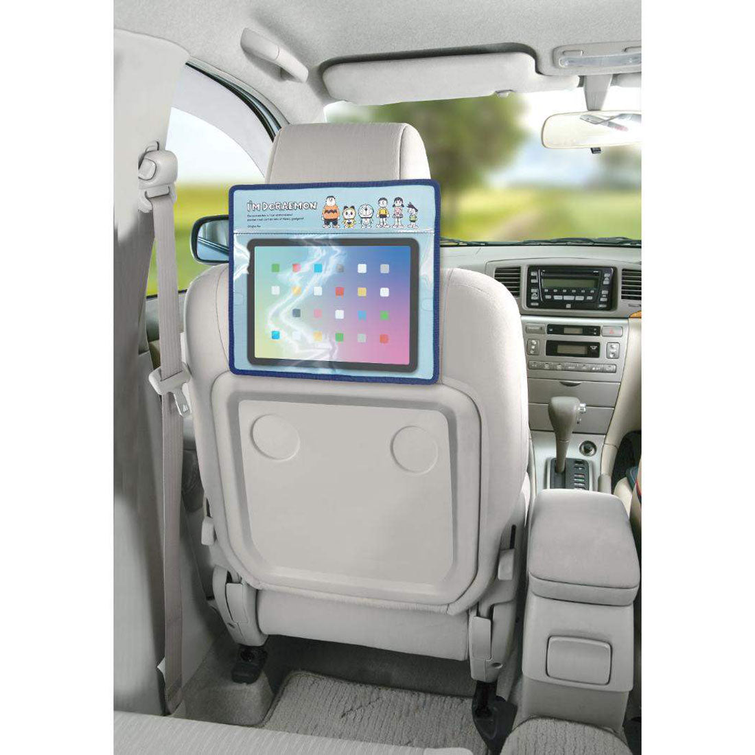シネマコレクション cinemacollection アイムドラえもん リアシートポケット タブレットポケット サンリオ 三金商事 MEIHO タブレット収納 後部座席 アニメキャラクター グッズ ブルー