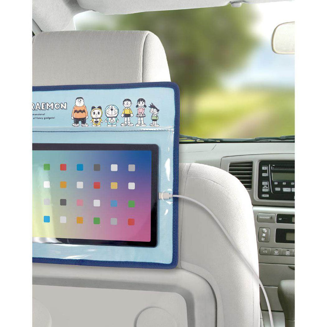 シネマコレクション cinemacollection アイムドラえもん リアシートポケット タブレットポケット サンリオ 三金商事 MEIHO タブレット収納 後部座席 アニメキャラクター グッズ ブルー