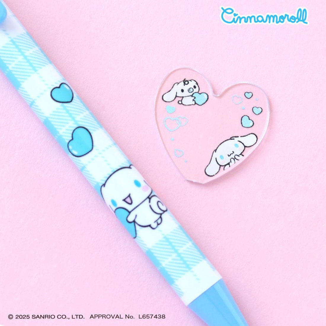 シネマコレクション cinemacollection シナモロール ボールペン ハートロケットボールペン 0.7mm サンリオ エポックケミカル 推し活 おもしろ雑貨 キャラクター グッズ ブルー