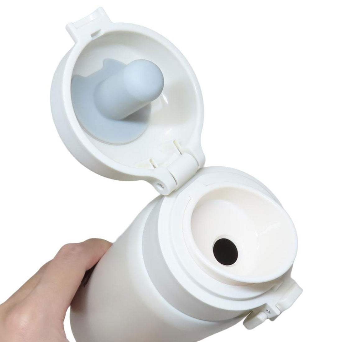 シネマコレクション cinemacollection モフサンド 保温保冷水筒 ステンレスワンプッシュボトル 350ml パンダにゃん mofusand 東亜金属 ロック機能 ワンタッチ 軽量 キャラクター グッズ 【返品不可商品】 ホワイト