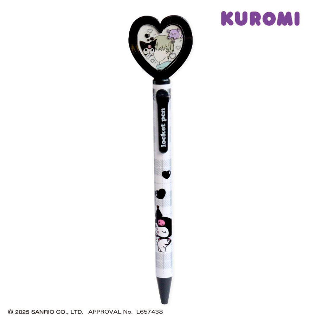 シネマコレクション cinemacollection クロミ ボールペン ハートロケットボールペン 0.7mm サンリオ エポックケミカル 推し活 おもしろ雑貨 キャラクター グッズ ブラック