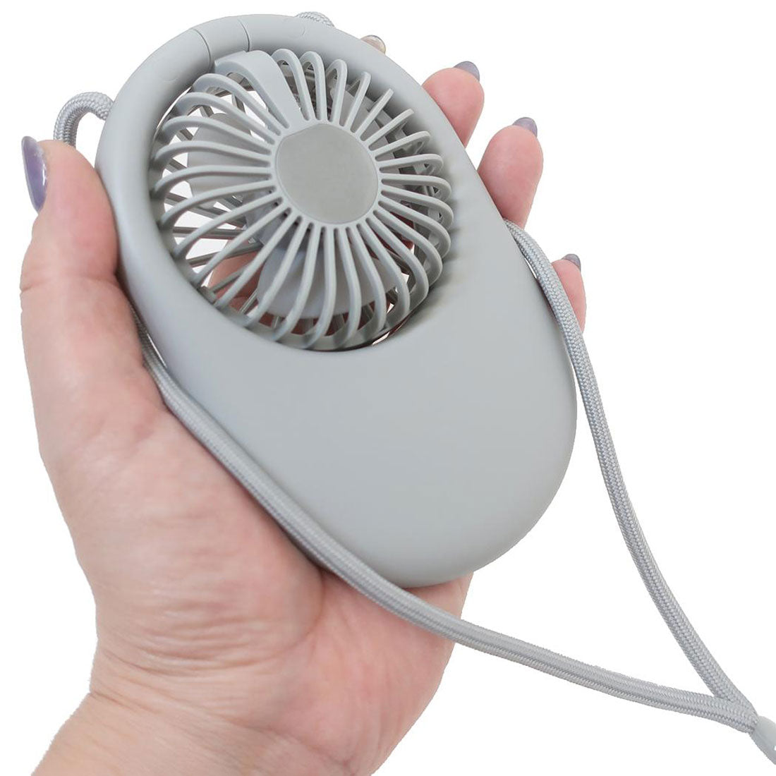 シネマコレクション cinemacollection クロミ 携帯用扇風機 ハンズフリーファン サンリオ カミオジャパン 熱中症対策 USB充電 キャラクター グッズ【返品不可商品】 グレー