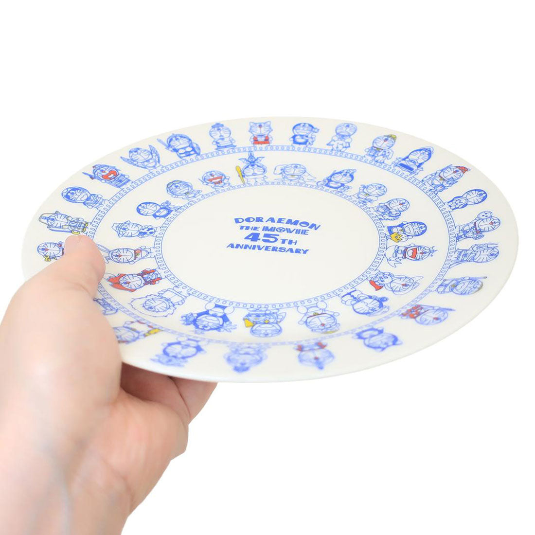 シネマコレクション cinemacollection ドラえもん 中皿 プレート 映画45th記念 藤子F不二雄 金正陶器 プレゼント 食器 アニメキャラクター グッズ 【返品不可商品】 ブルー