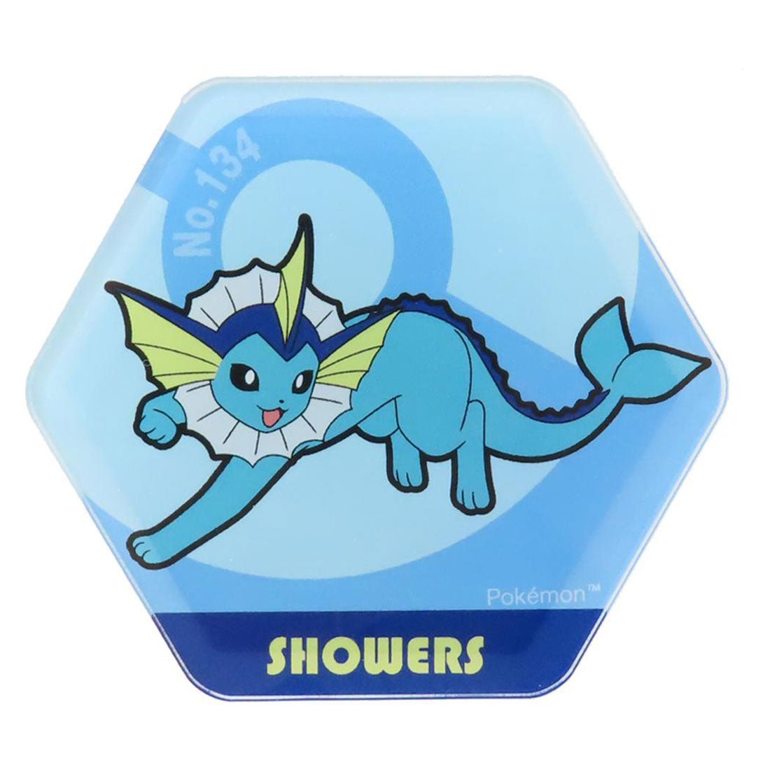 シネマコレクション cinemacollection ポケットモンスター 磁石 ハニカムアクリルマグネット BIG vol.3 シャワーズ ポケモン アイアップ ホワイトボード 冷蔵庫 キャラクター グッズ ブルー