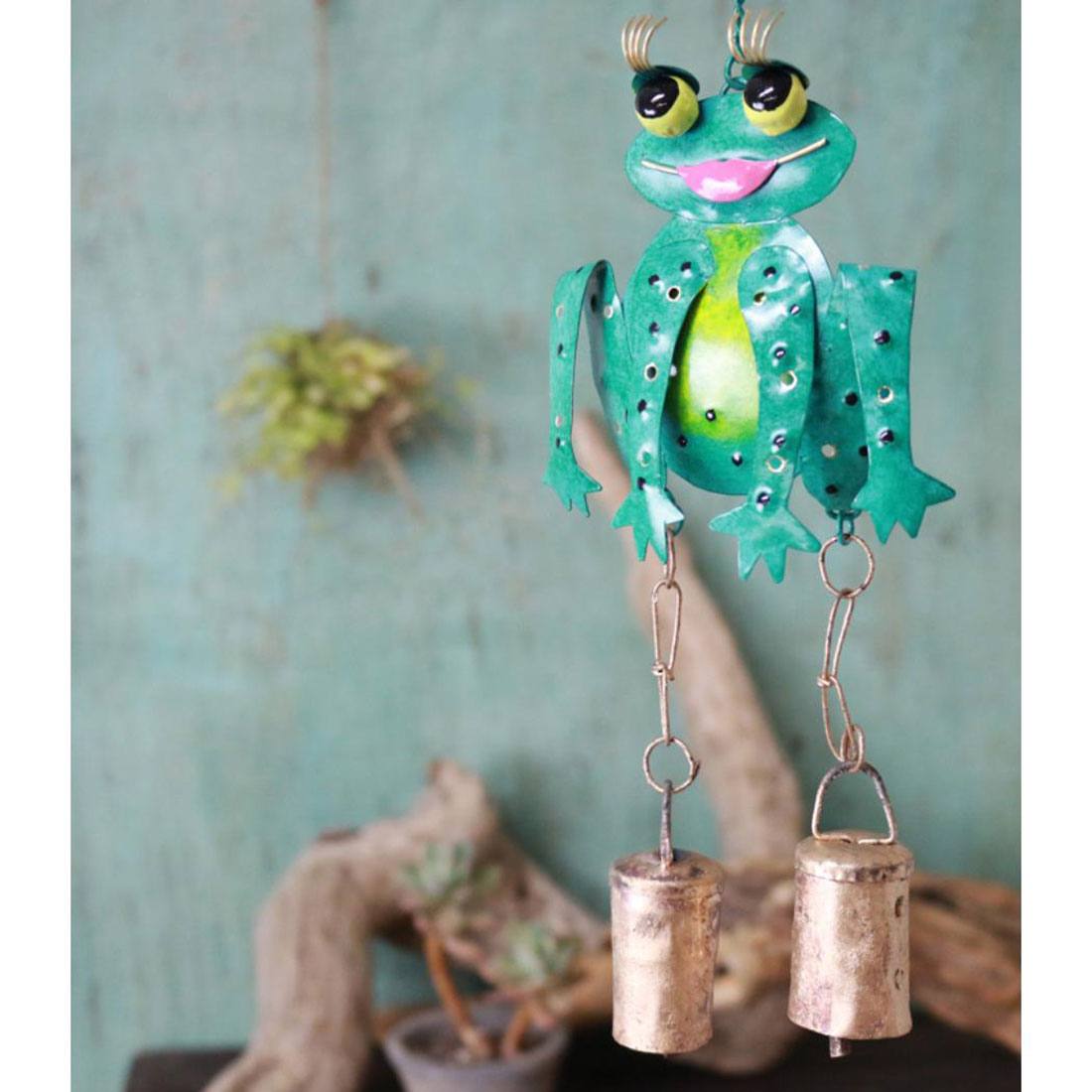 シネマコレクション cinemacollection インテリア雑貨 ブリキベル まつ毛カエルベル トモコーポレーション 吊るし飾り 壁飾り グッズ グリーン