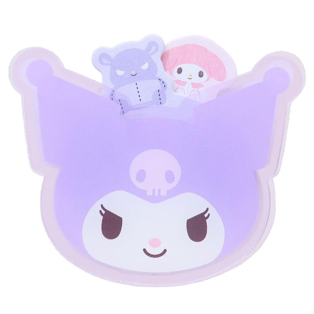 シネマコレクション cinemacollection クロミ クリップ ひょっこりメモクリップ サンリオ ティーズファクトリー スタンドクリップ 事務用品 書類整理 キャラクター グッズ パープル