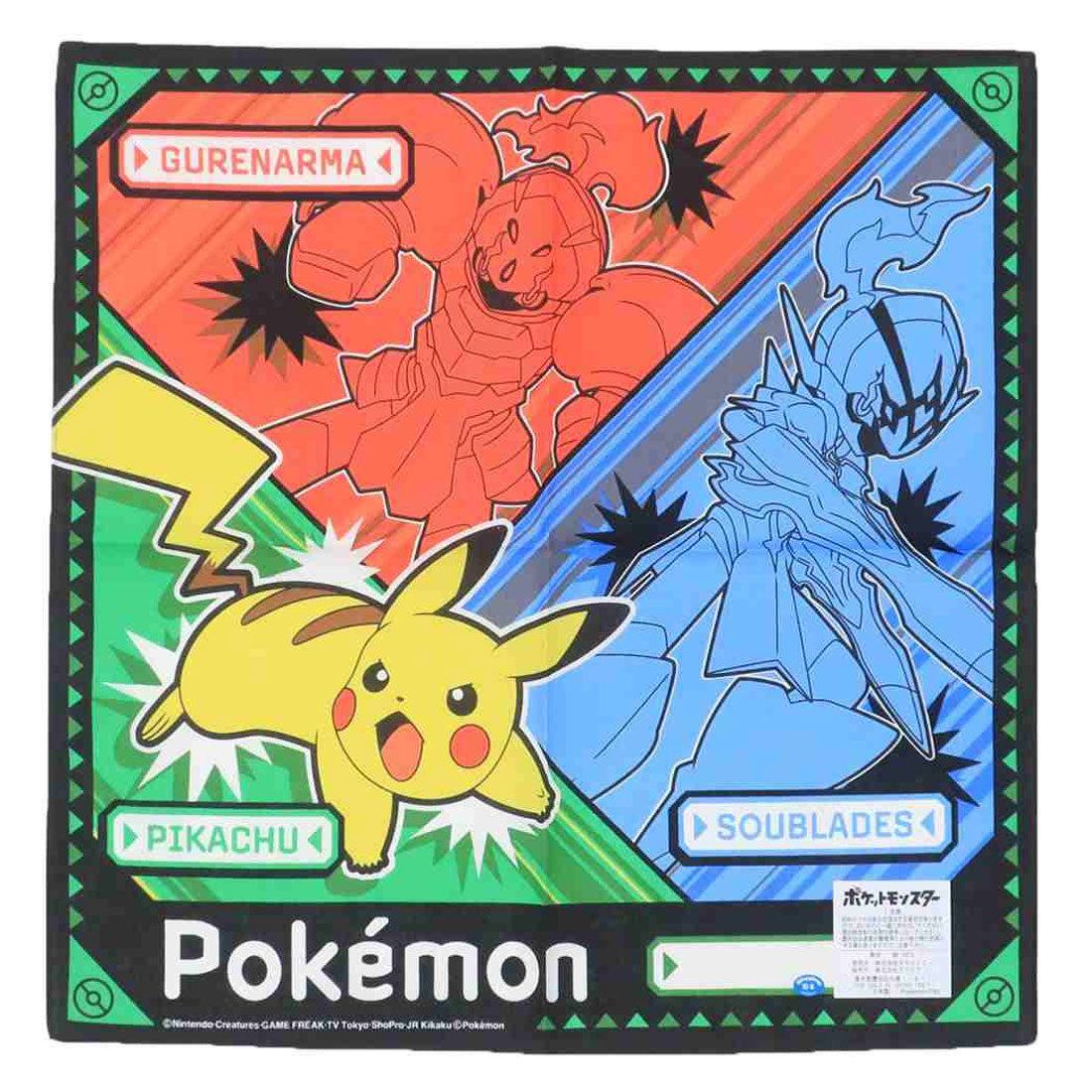 シネマコレクション cinemacollection ポケットモンスター ランチクロス 大判ハンカチ バトル ポケモン バンビーナ 入園入学準備雑貨 キャラクター グッズ 他