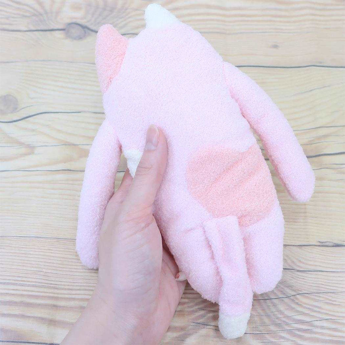 シネマコレクション cinemacollection フモフモさん プラッシュドール ぬいぐるみ Mサイズ ハート3 みけも ピンク シナダグローバル 人形 マスコット キャラクター グッズ ピンク