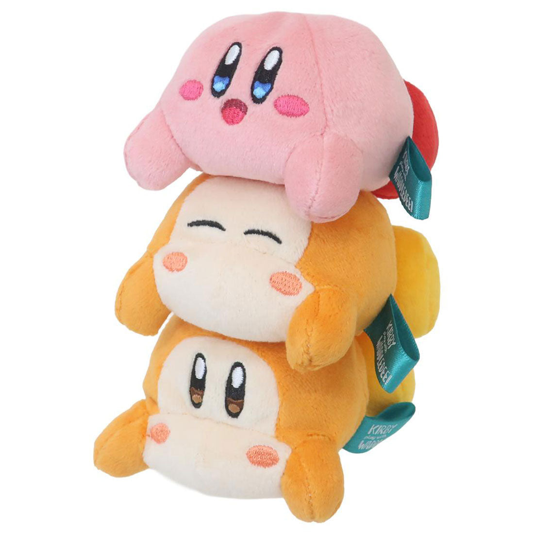 シネマコレクション cinemacollection 星のカービィ ぬいぐるみ あきれかえるほど…積むぬいぐるみ 3体セット A カービィ play with ワドルディ 三英貿易 プレゼント ミニサイズ キャラクター グッズ マルチカラー