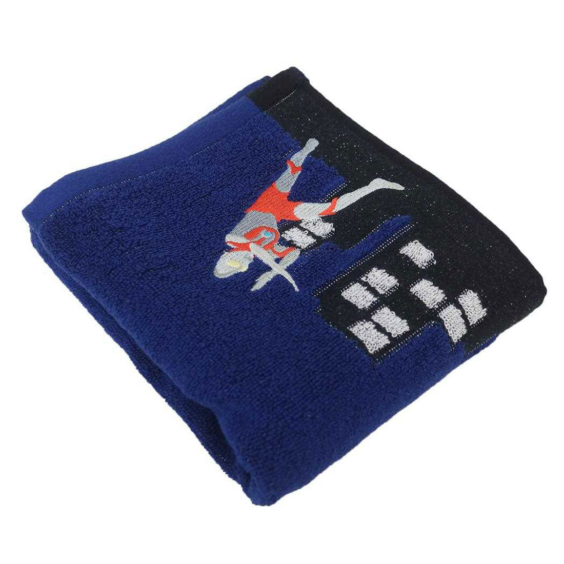 シネマコレクション cinemacollection ウルトラマン ロングタオル フェイスタオル 街を守るヒーロー 特撮ヒーロー 丸眞 新生活雑貨 キャラクター グッズ ネイビー