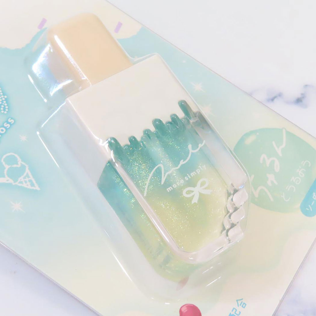 シネマコレクション cinemacollection コスメ雑貨 アイス型グラデーションリップグロス ソーダ カミオジャパン プチギフト かわいい グッズ 他