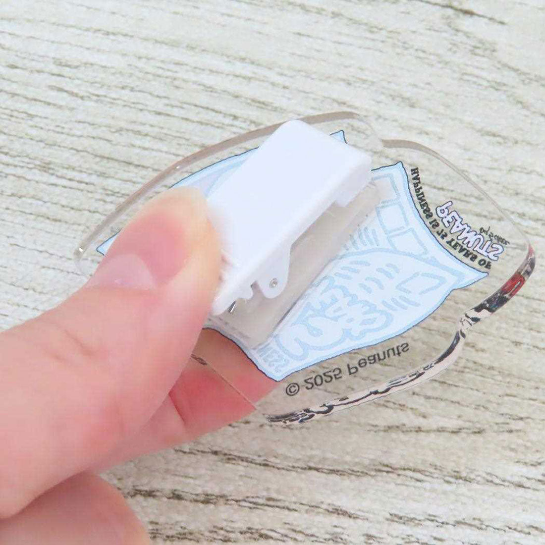 シネマコレクション cinemacollection スヌーピー クリップ アクリルクリップ 75周年 ピーナッツ カミオジャパン 事務用品 キャラクター グッズ 他