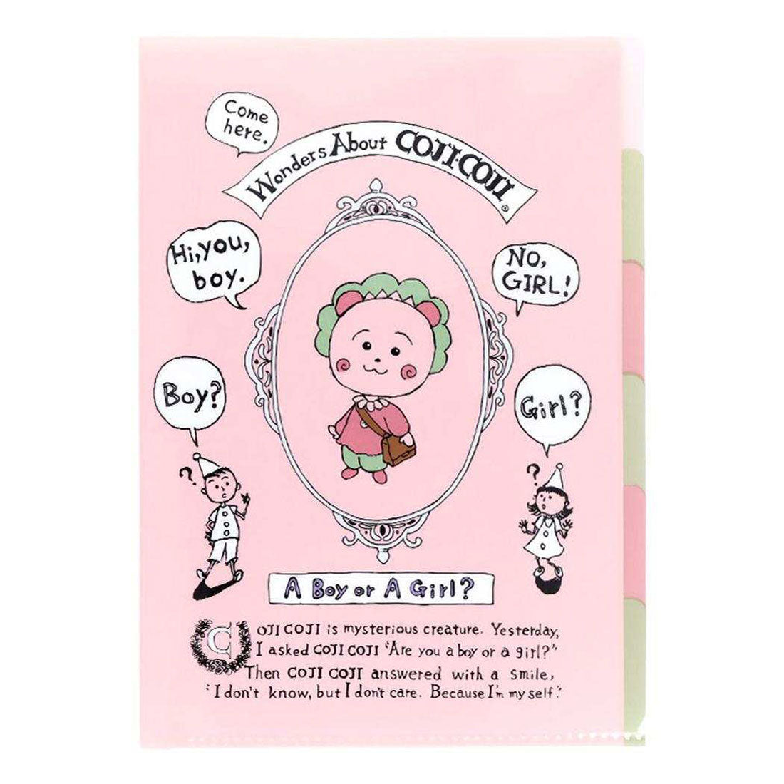 シネマコレクション cinemacollection コジコジ ポケットファイル クリアファイル5P P ピンク さくらももこ サンスター文具 新学期準備文具 アニメキャラクター グッズ 他