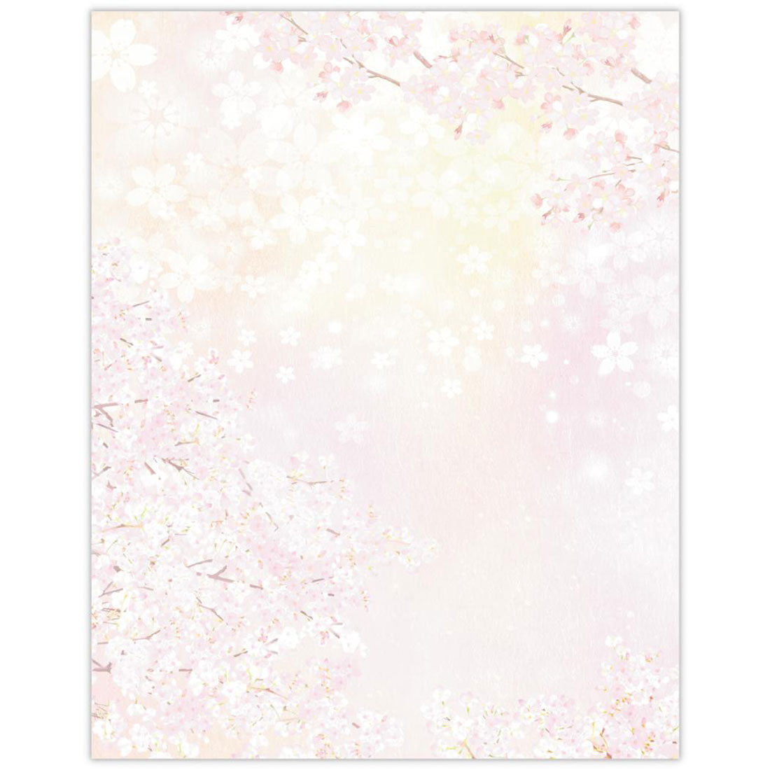 シネマコレクション cinemacollection 便箋 桜柄レターパッド 2柄10枚入り おぼろ桜 日本ホールマーク 入学 卒業 お祝いメッセージ 手紙 便せん グッズ マルチカラー