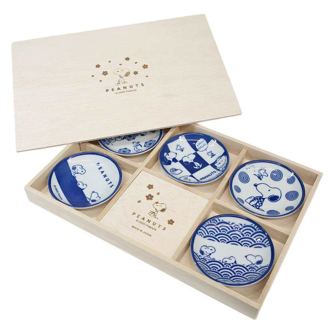 シネマコレクション cinemacollection スヌーピー 小皿 三寸皿 5枚セット ピーナッツ マリモクラフト 食器 専用BOX 日本製 キャラクター グッズ 【返品不可商品】 他