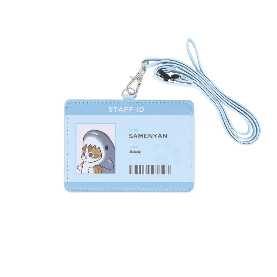 シネマコレクション cinemacollection モフサンド カードケース カードホルダー サメにゃん mofusand サンスター文具 かわいい キャラクター グッズ ブルー