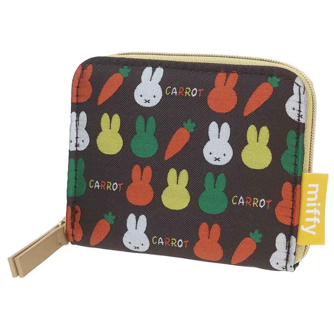 シネマコレクション cinemacollection ミッフィー ミニマル財布 miffy ジャガードミニウォレット CARROT ディックブルーナ ワタナベ ギフト雑貨 絵本キャラクター グッズ ブラウン