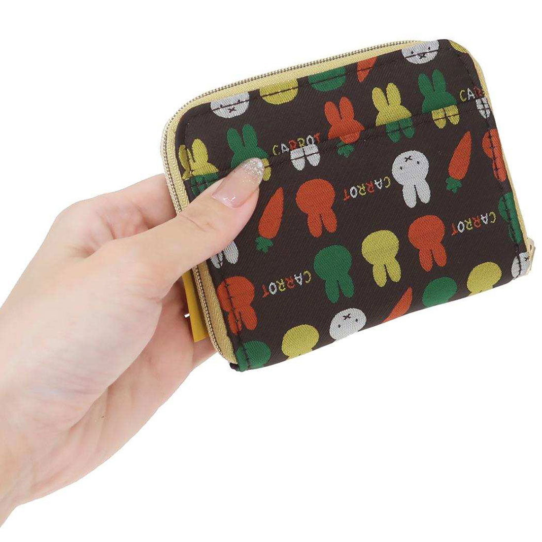 シネマコレクション cinemacollection ミッフィー ミニマル財布 miffy ジャガードミニウォレット CARROT ディックブルーナ ワタナベ ギフト雑貨 絵本キャラクター グッズ ブラウン