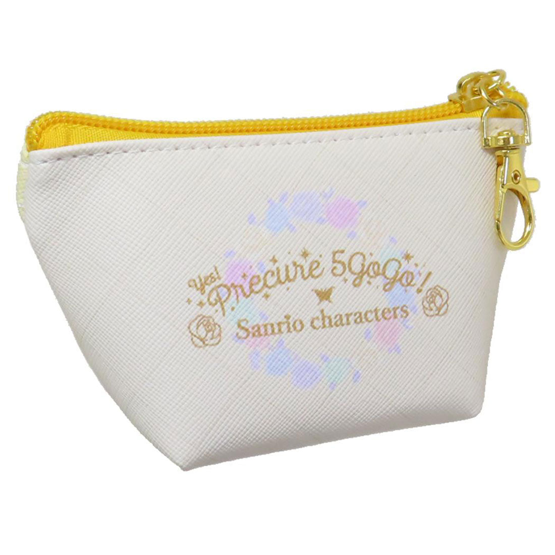 シネマコレクション cinemacollection Yes! プリキュア5 GoGo!xサンリオキャラクターズ ミニポーチ イヤフォンポーチ キュアレモネードxポムポムプリン バンダイ 3チャーム キャラクター グッズ イエロー