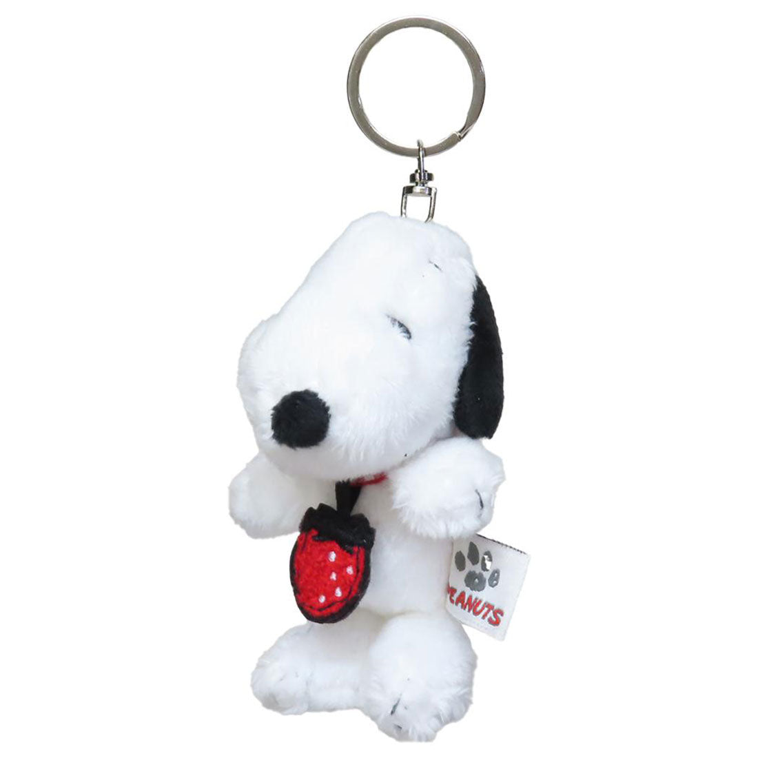 シネマコレクション cinemacollection スヌーピー マスコット プチふわマスコット MC イチゴ ピーナッツ ナカジマ ミニぬいぐるみ かわいい キャラクター グッズ ホワイト
