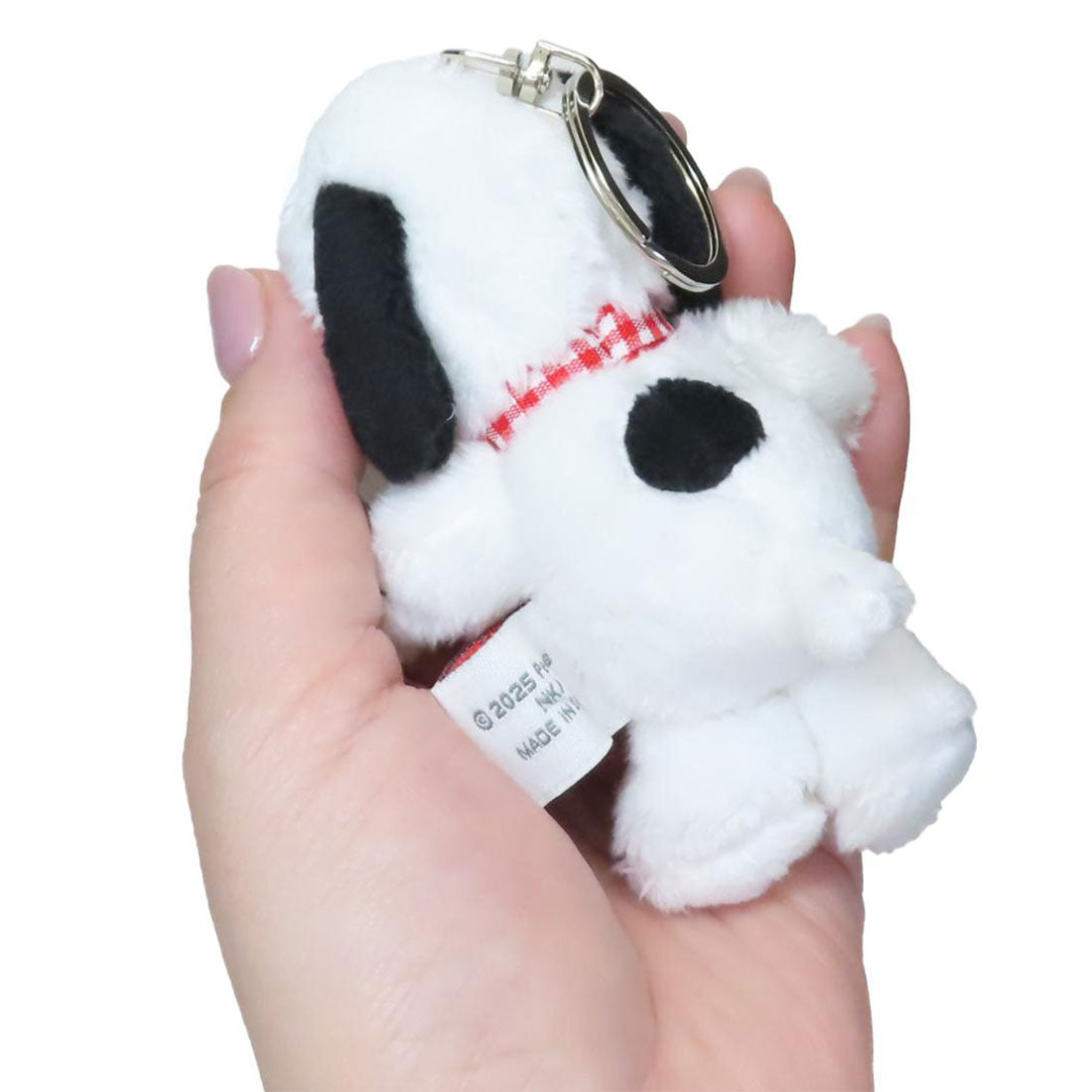 シネマコレクション cinemacollection スヌーピー マスコット プチふわマスコット MC イチゴ ピーナッツ ナカジマ ミニぬいぐるみ かわいい キャラクター グッズ ホワイト