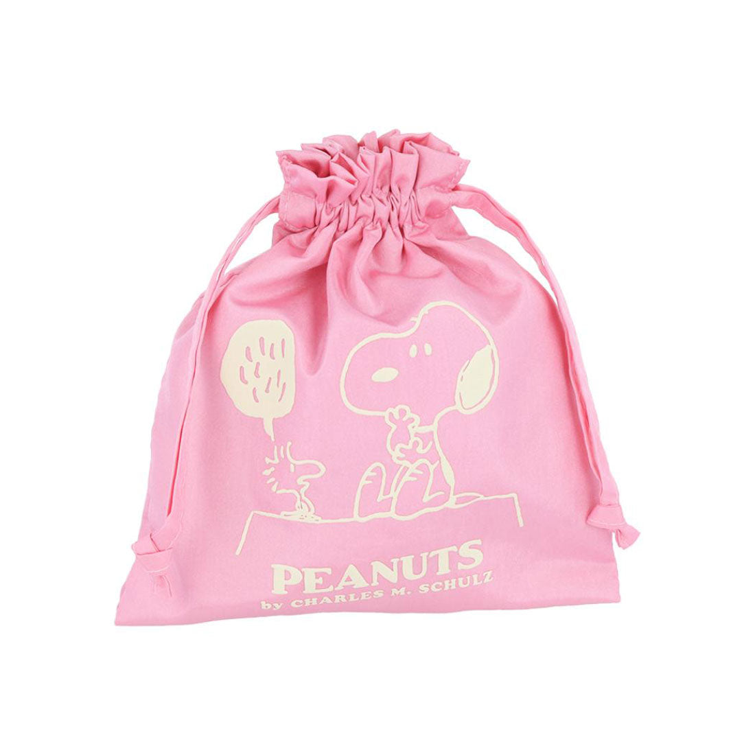 シネマコレクション cinemacollection スヌーピー 巾着袋 パフプリント巾着 きんちゃくポーチ PNAT11 ピンク ピーナッツ サンスター文具 小物入れ キャラクター グッズ ピンク
