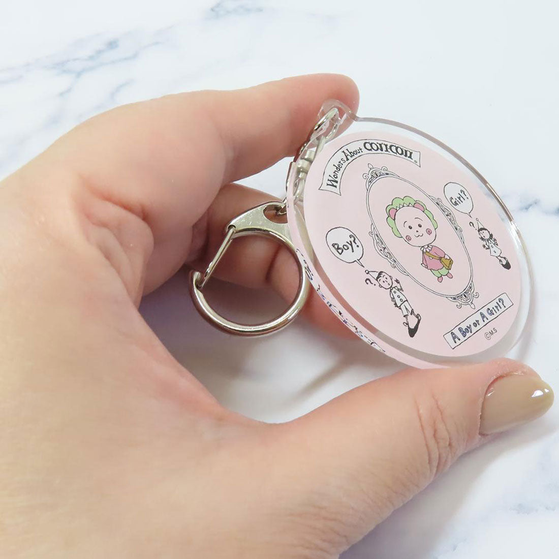 シネマコレクション cinemacollection コジコジ キーリング アクリルキーホルダー A BOY OR A GIRL さくらももこ マリモクラフト アクキー アニメキャラクター グッズ ピンク