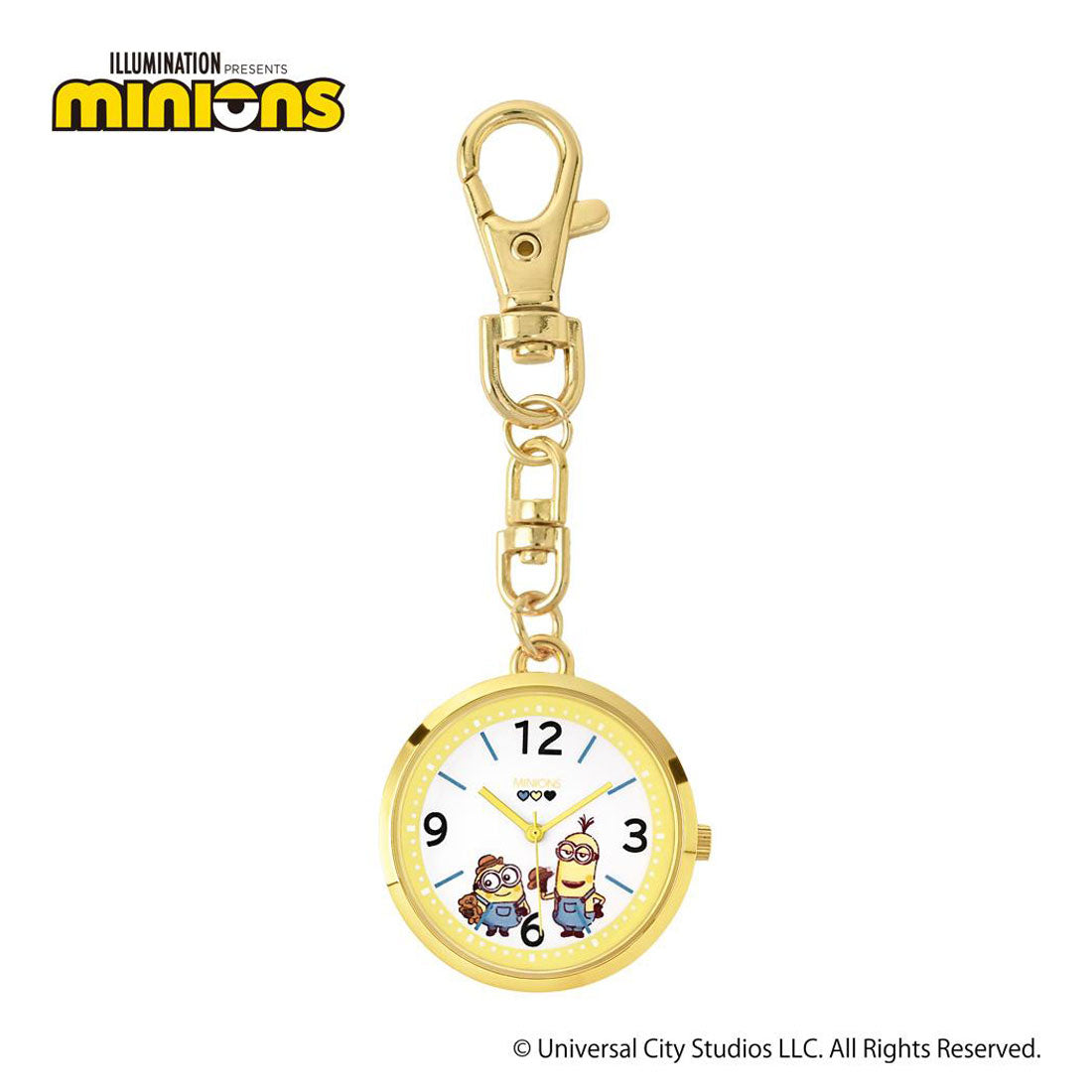 シネマコレクション cinemacollection ミニオンズ キーホルダー時計 ノーマルKCウォッチ B&K ユニバーサル映画 フィールドワーク プレゼント 女性 レディースウォッチ かわいい キャラクター グッズ マルチカラー