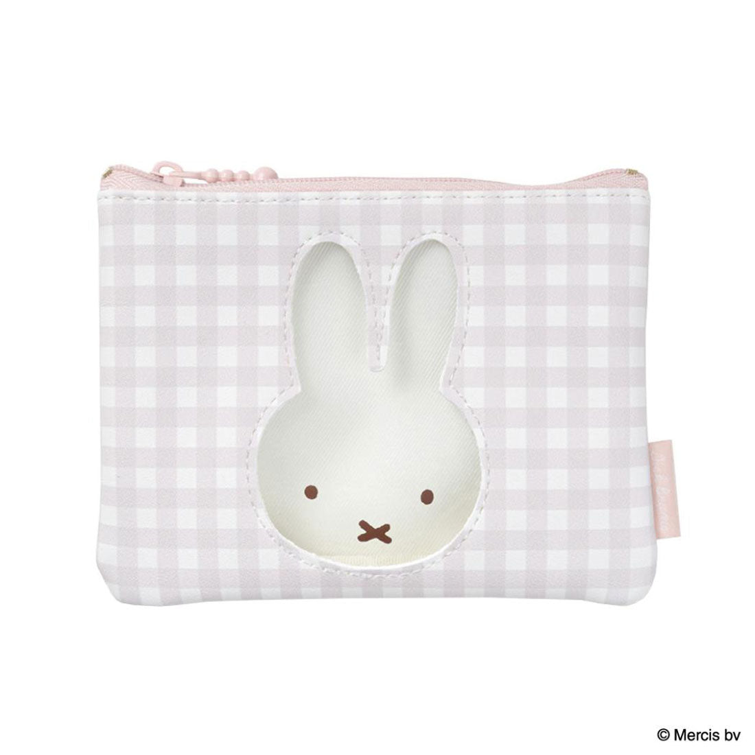 シネマコレクション cinemacollection ミッフィー 平ポーチ ミニフラットポーチ BRUNA PLAID ピンク ディックブルーナ エフエービージャパン 小物入れ コスメポーチ 絵本キャラクター グッズ ピンク