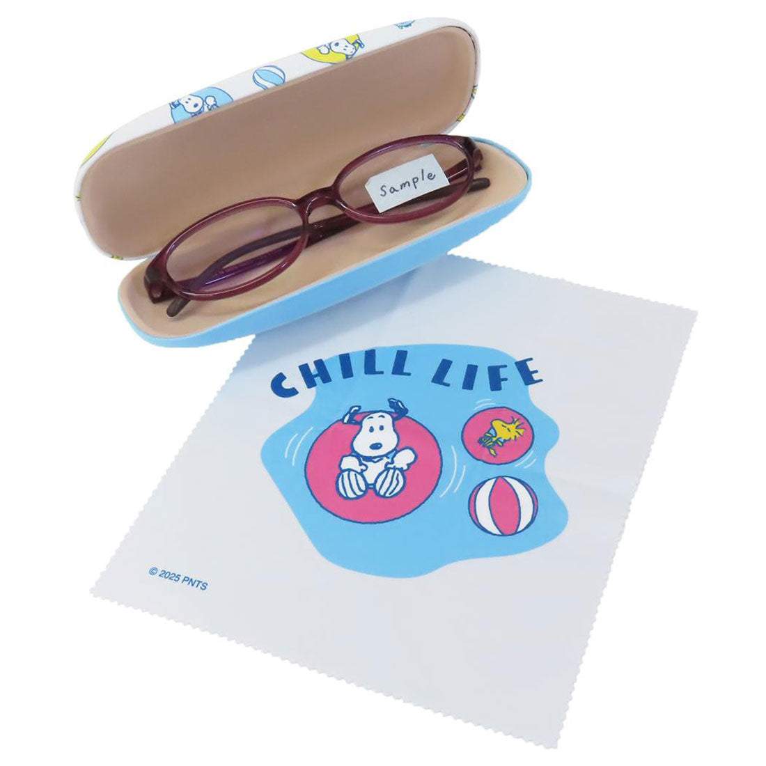 シネマコレクション cinemacollection スヌーピー 眼鏡ケース メガネケース 総柄 チルライフ ピーナッツ マリモクラフト ハードタイプ キャラクター グッズ マルチカラー