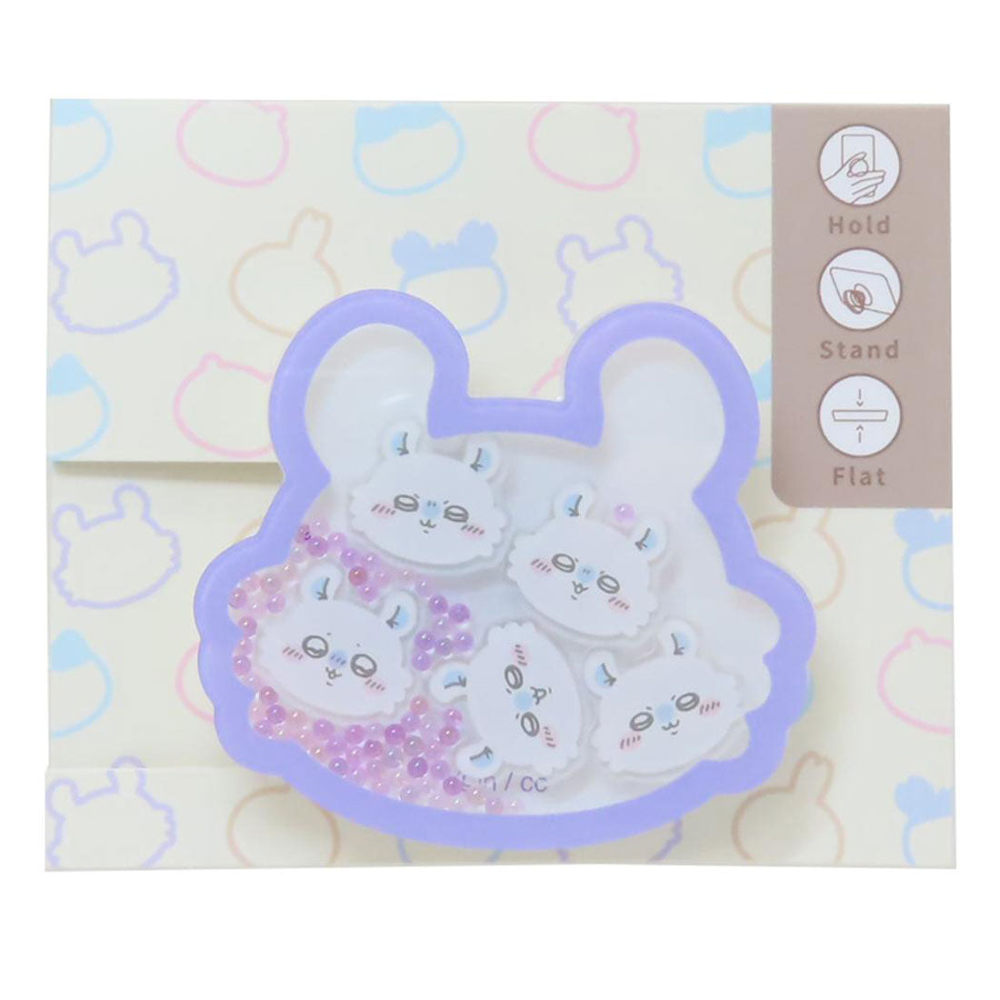 シネマコレクション cinemacollection ちいかわ スマホアクセ シャカシャカPOCOPOCO モモンガ グルマンディーズ スマホスタンド キャラクター グッズ パープル