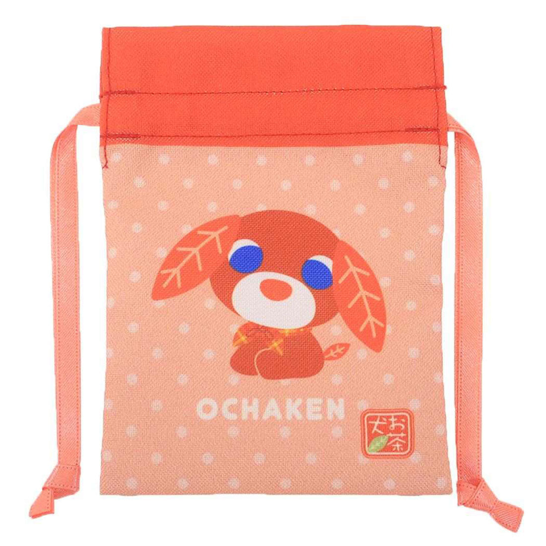 シネマコレクション cinemacollection お茶犬 ミニ巾着袋 豆巾着 ベーシックシリーズ アール マリモクラフト まめきんちゃく 小物入れ キャラクター グッズ オレンジ
