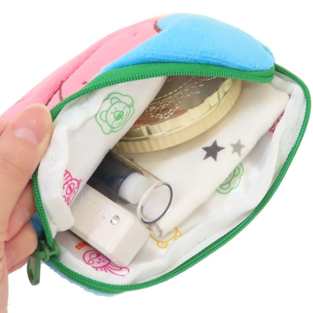 シネマコレクション cinemacollection たべっ子どうぶつ ミニポーチ ミニティッシュポーチ2 かば ギンビス エスケイジャパン 小物入れ ティッシュケース付きポーチ キャラクター グッズ マルチカラー