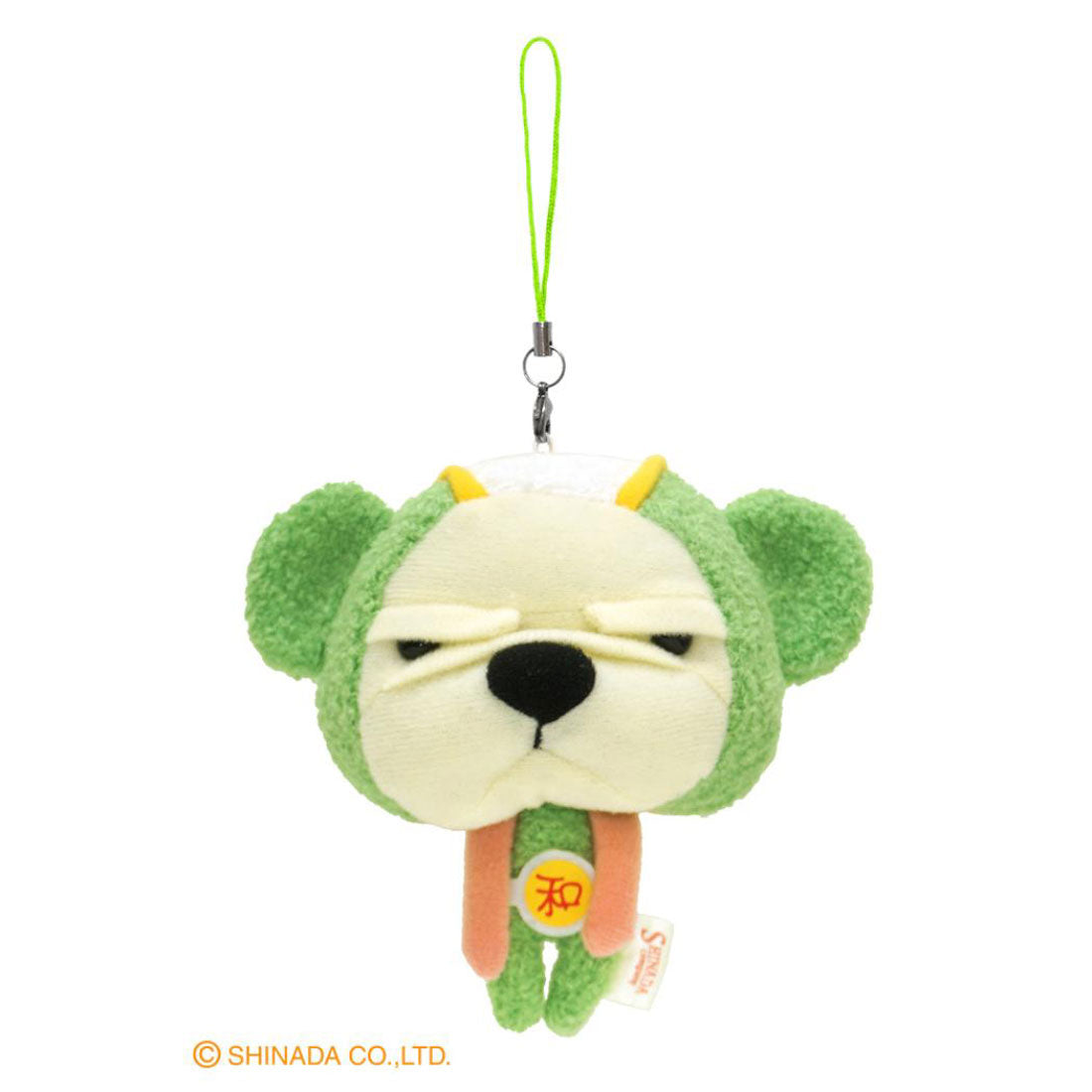 シネマコレクション cinemacollection なぎお マスコットキーホルダー ストラップ スーパーなぎおマン ピースグリーン シナダグローバル チャーム ぬいぐるみキーホルダー キャラクター グッズ マルチカラー