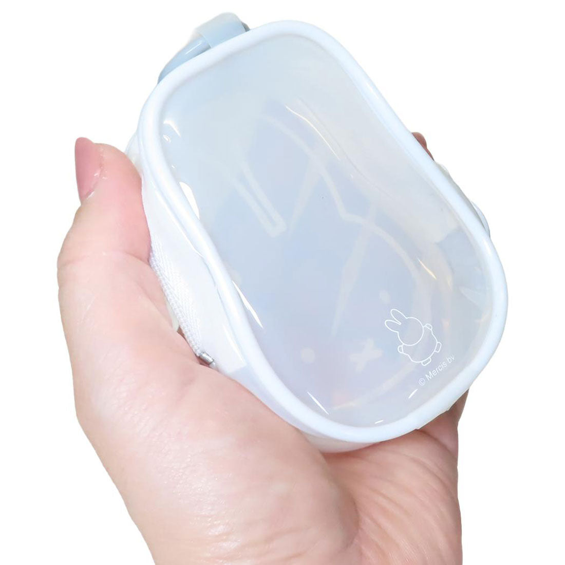 シネマコレクション cinemacollection ミッフィー ミニポーチ ガジェットクリアポーチ ホワイト ディックブルーナ グルマンディーズ 小物入れ カラビナ付き 絵本キャラクター グッズ ホワイト