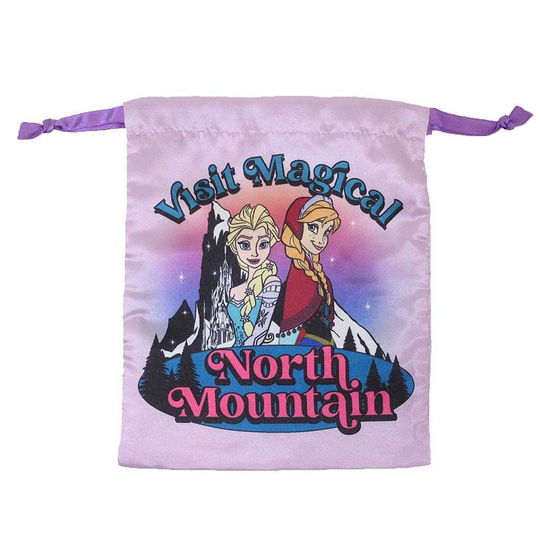 シネマコレクション cinemacollection アナと雪の女王 巾着袋 リボン巾着 ノースマウンテン ディズニー スモールプラネット きんちゃくポーチ 小物入れ キャラクター グッズ 他