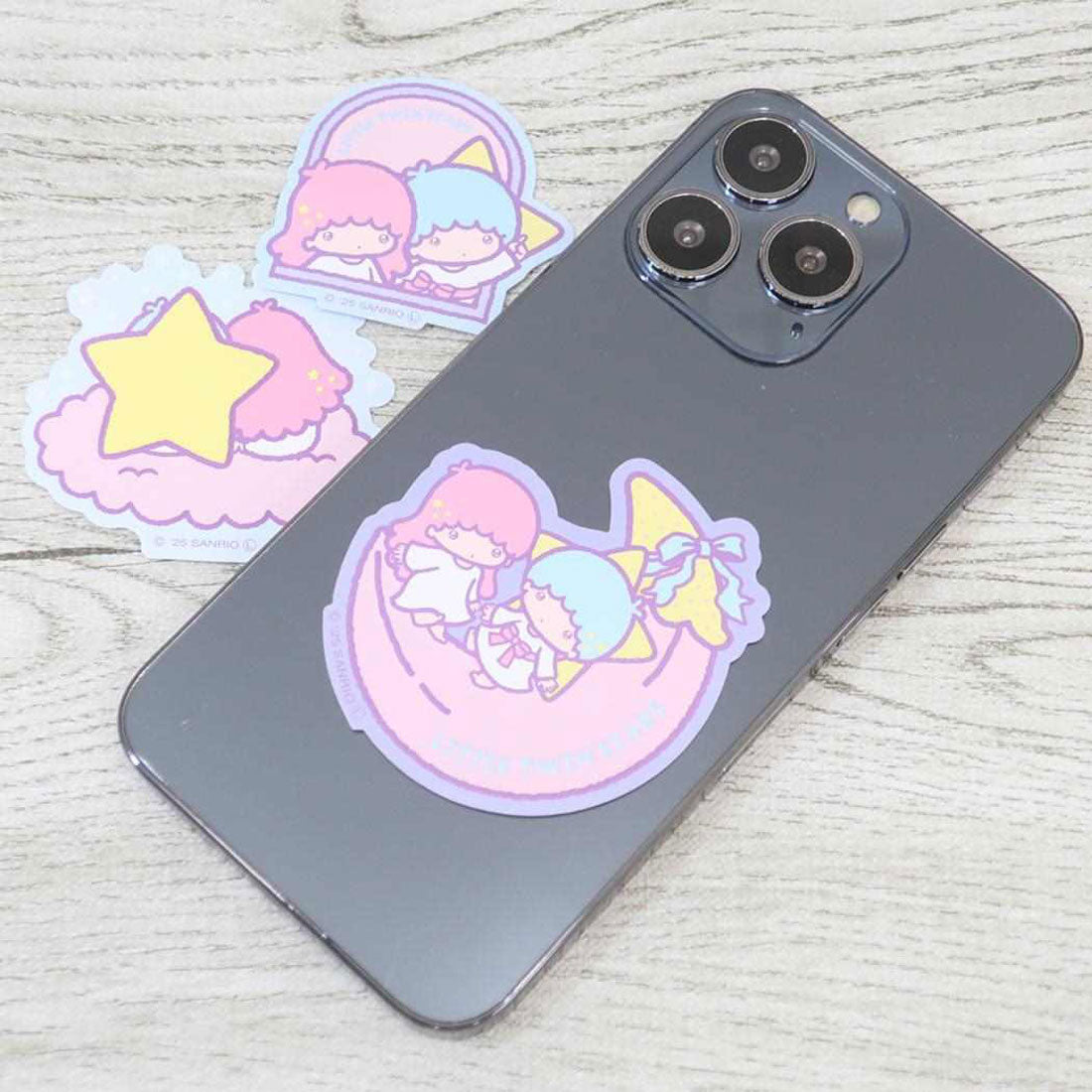 シネマコレクション cinemacollection リトルツインスターズ ダイカットシール 蓄光モバイルステッカー サンリオ グルマンディーズ デコレーション 光る キャラクター グッズ パープル