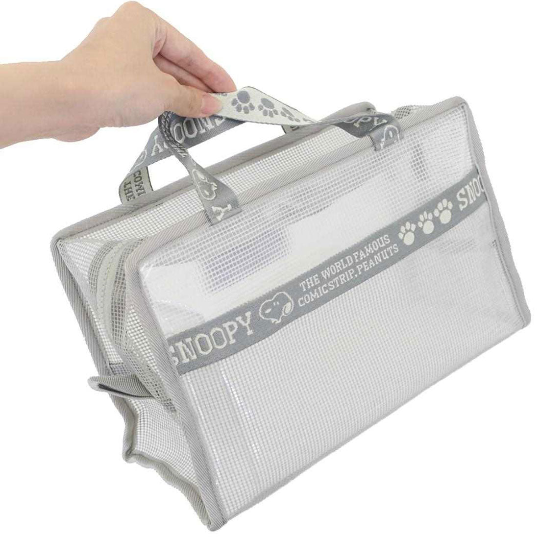 シネマコレクション cinemacollection スヌーピー コスメポーチ ハンドル付きスクエアポーチ GY ピーナッツ マリモクラフト 小物入れ キャラクター グッズ 他