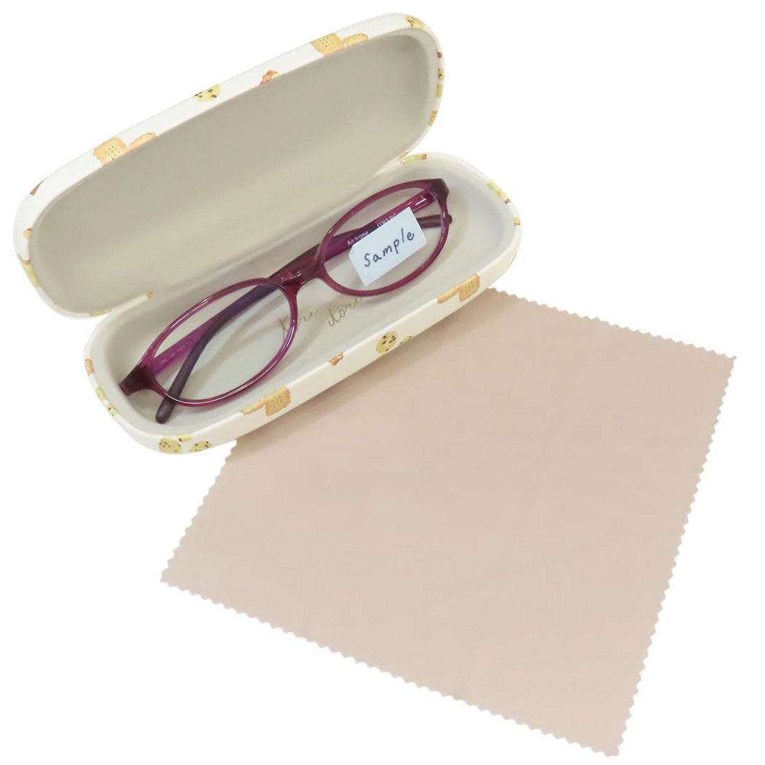 シネマコレクション cinemacollection 眼鏡ケース クロス付きメガネケース ビスキュイココ アイボリー フレンズヒル プレゼント FRIENDSHILL ハードタイプ グッズ 他