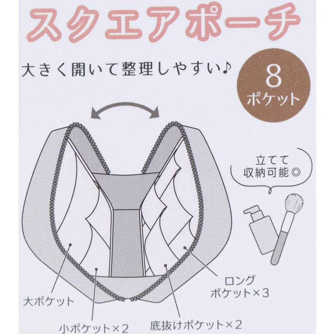 シネマコレクション cinemacollection ミミムー コスメポーチ スクエアポーチ イヌ クーリア 化粧ポーチ 小物入れ かわいい グッズ 他