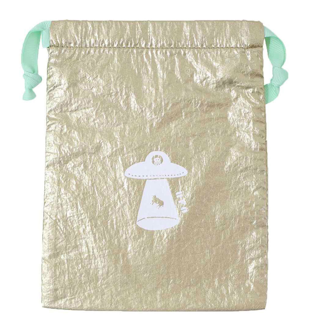 シネマコレクション cinemacollection ミカクニン きんちゃくポーチ 巾着 UFO Green Flash 小物入れ おもしろ雑貨 グッズ 他