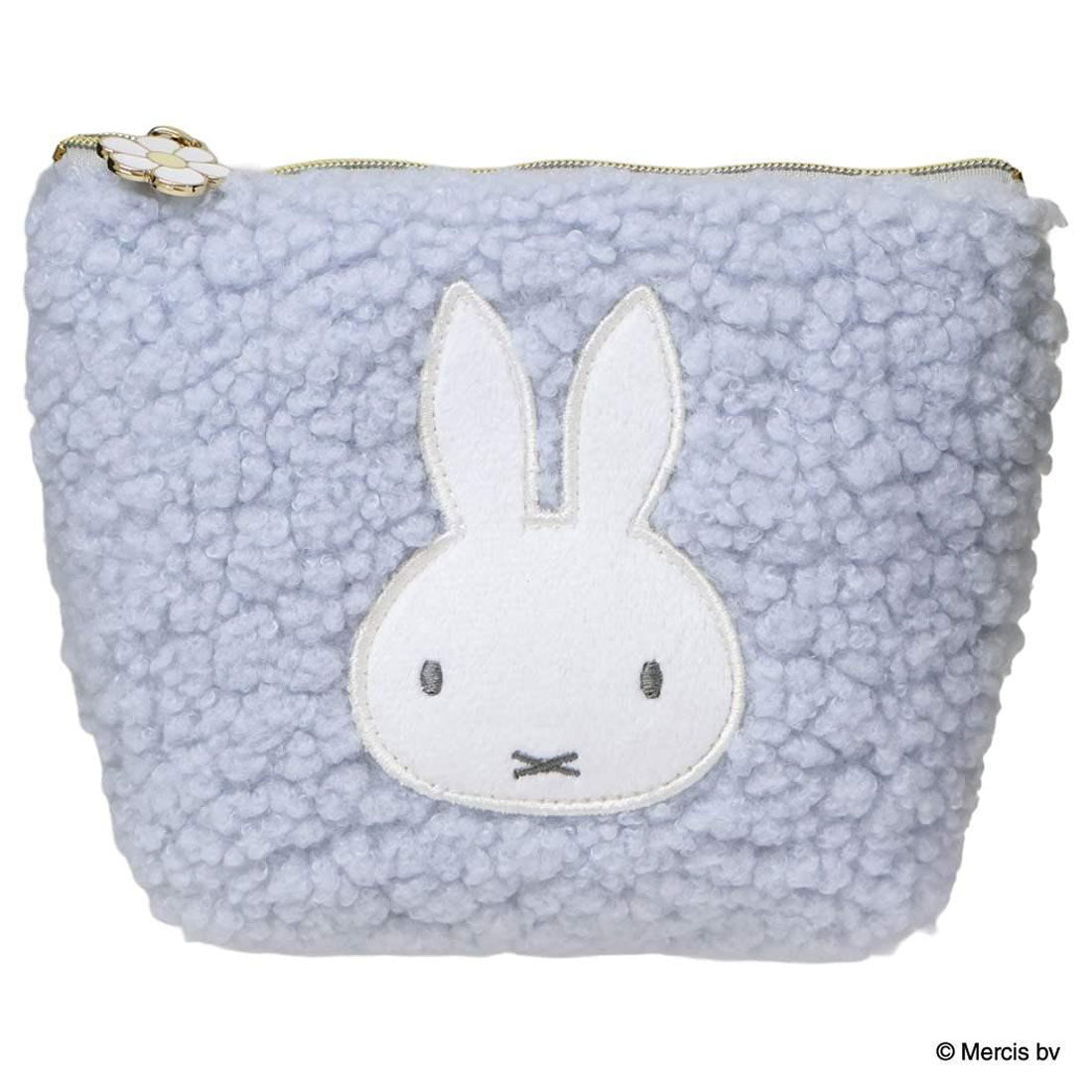 シネマコレクション cinemacollection ミッフィー コスメポーチ MIFFY BOA 台形ポーチ ブルー ディックブルーナ エフエービージャパン 小物入れ 絵本キャラクター グッズ ブルー
