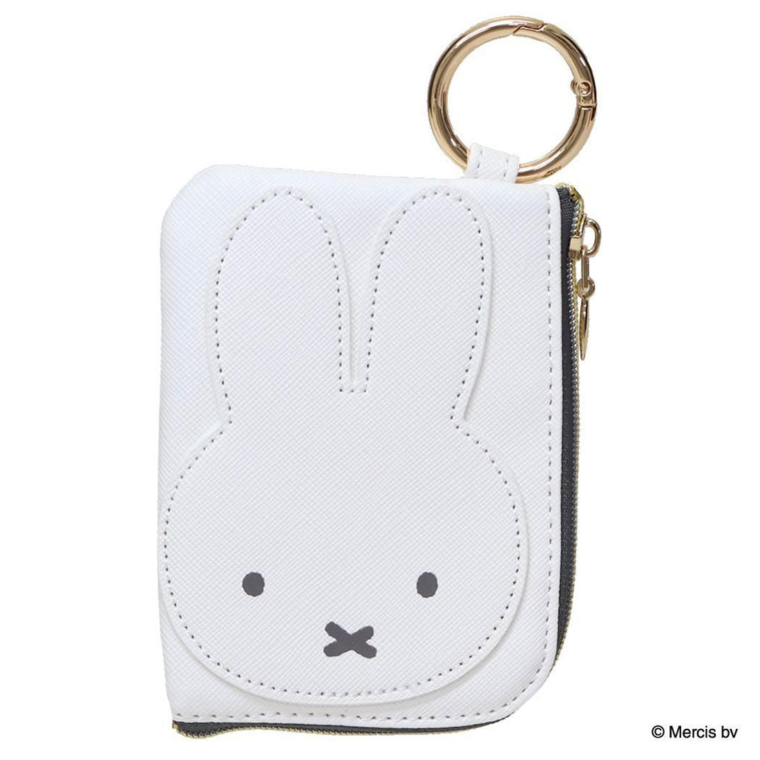 シネマコレクション cinemacollection ミッフィー 定期入れ MIFFY LARGE MOTIF カード&パスケース アイボリー ディックブルーナ エフエービージャパン ICカードケース 絵本キャラクター グッズ ホワイト