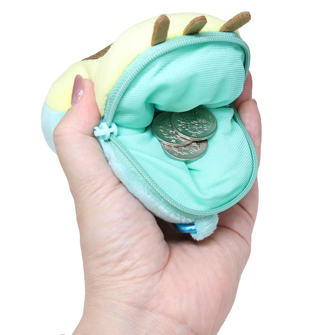 シネマコレクション cinemacollection ニャッキ! ミニポーチ カラビナ付きぬいぐるみファスナーマスコット NHK ティーズファクトリー 小物入れ キャラクター グッズ イエロー