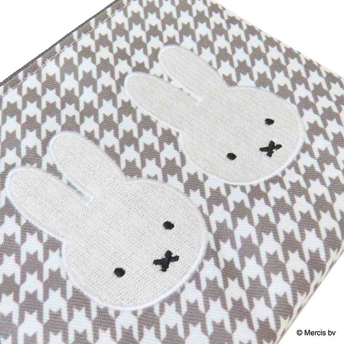 シネマコレクション cinemacollection ミッフィー 平ポーチ ミニフラットポーチ Chidori&Monotone 千鳥格子 ディックブルーナ エフエービージャパン 小物入れ 絵本キャラクター グッズ 他