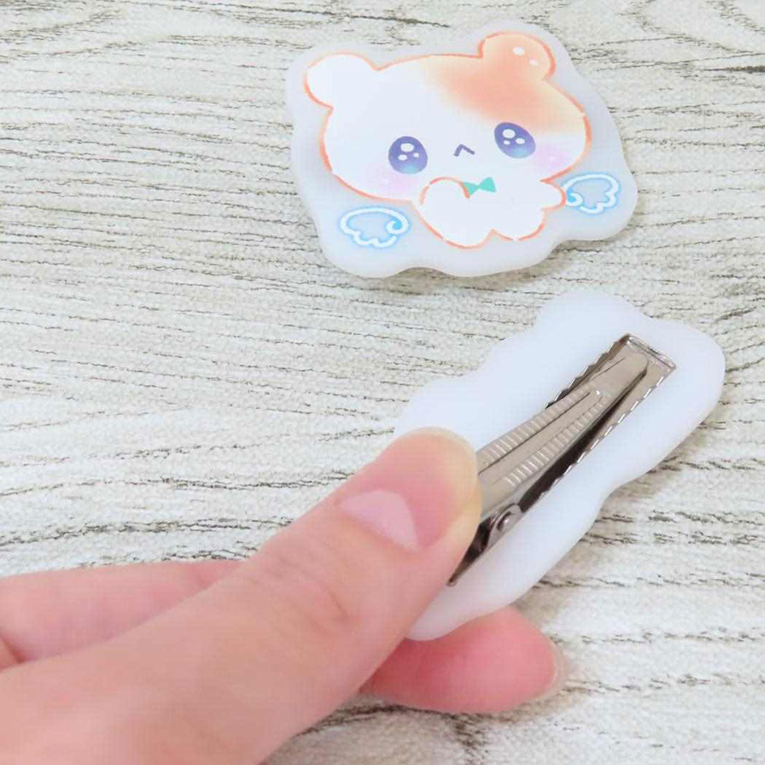 シネマコレクション cinemacollection まじかるベリーベリー ヘアアクセ マットヘアクリップ らずべりー カミオジャパン 前髪クリップ かわいい グッズ オレンジ