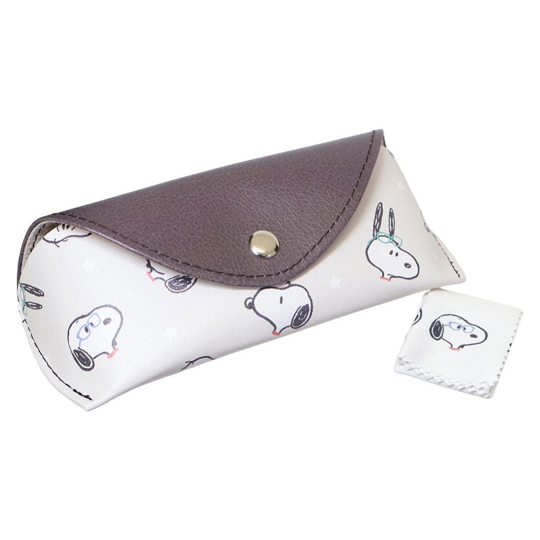 シネマコレクション cinemacollection スヌーピー 眼鏡ケース クロス付きフラップメガネケース put on glasses ピーナッツ カミオジャパン プレゼント キャラクター グッズ ベージュ