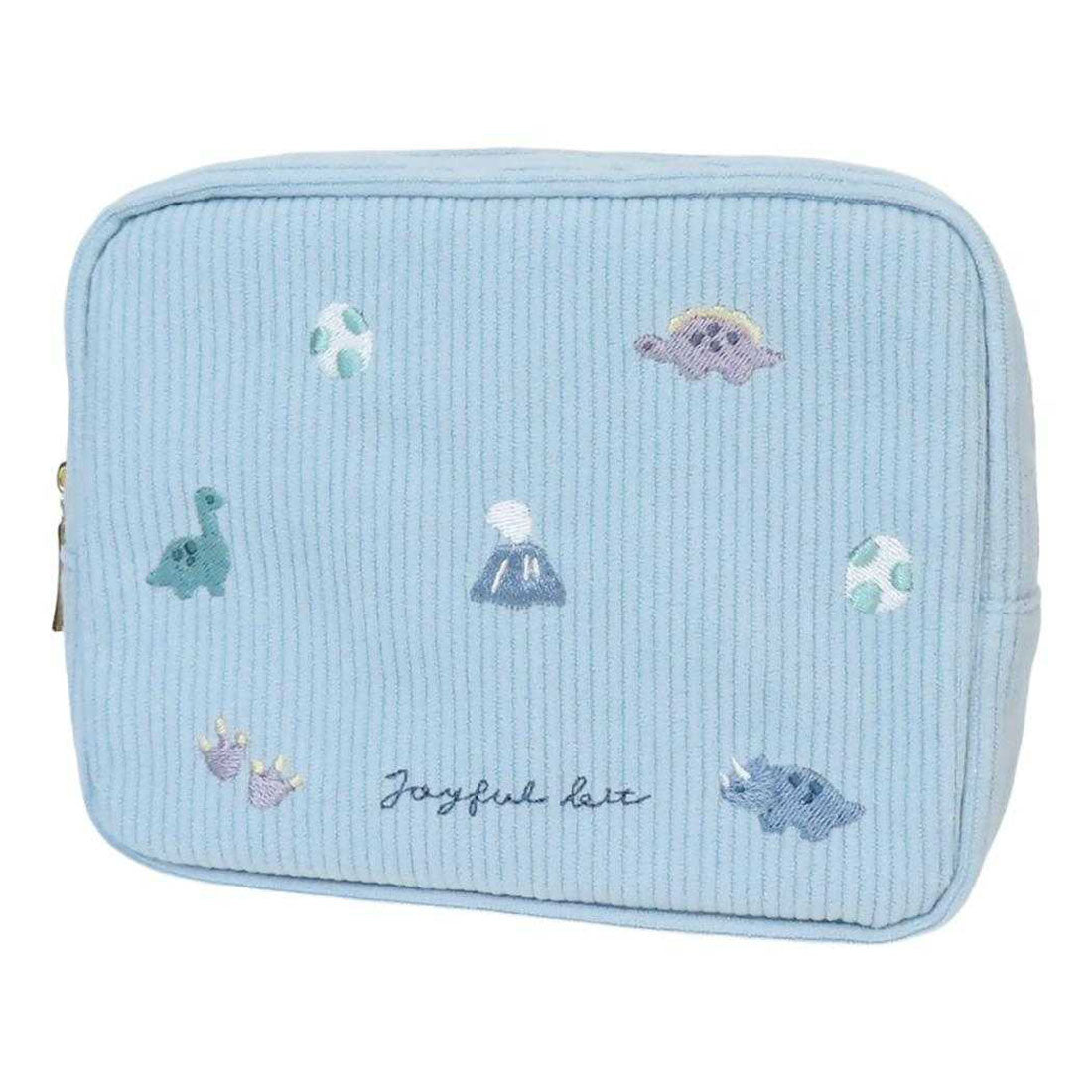 シネマコレクション cinemacollection コスメポーチ スクエアポーチ ジョイフルビット ミックス ダイナソー クーリア 化粧ポーチ 小物入れ かわいい グッズ ブルー