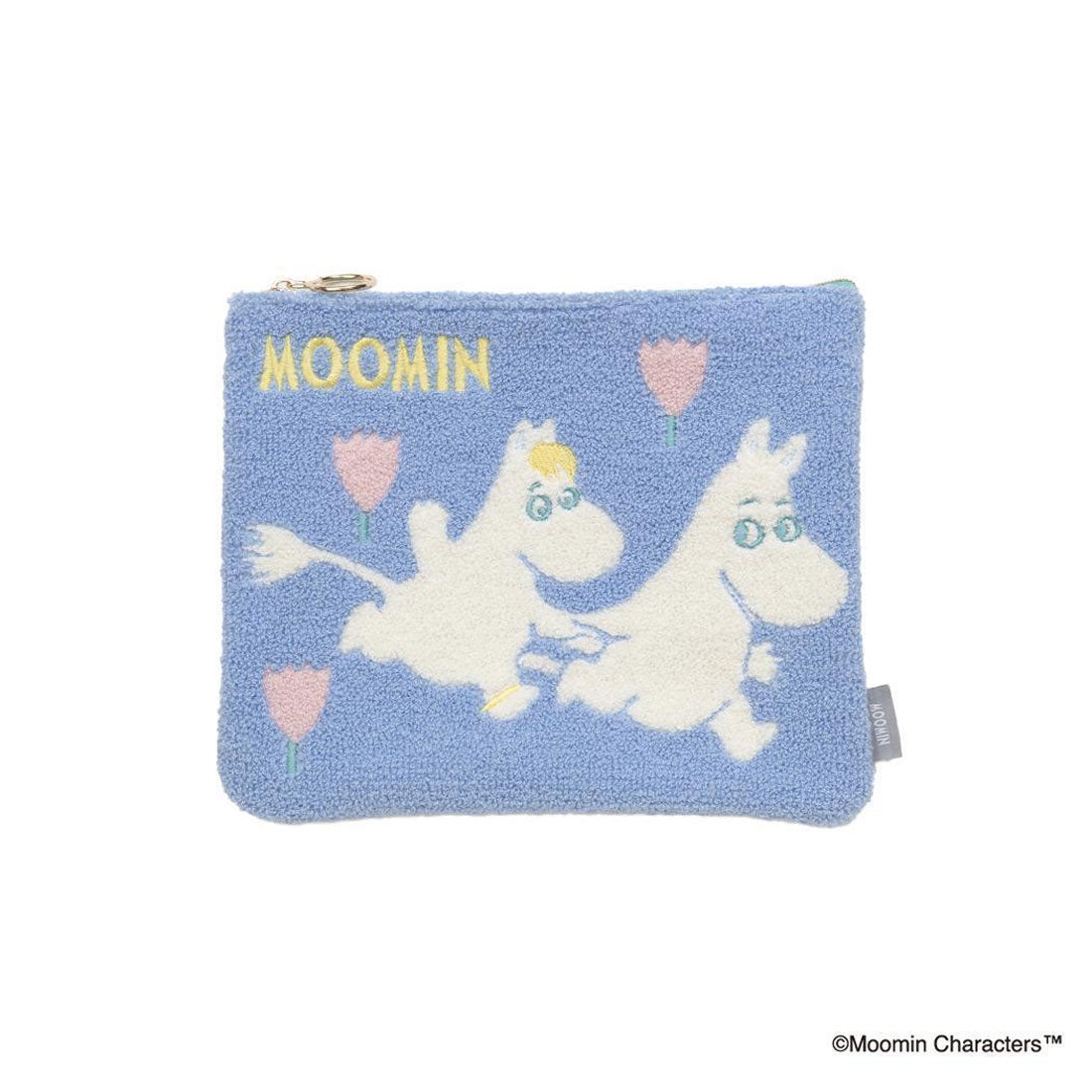 シネマコレクション cinemacollection ムーミン コスメポーチ MOOMIN サガラ刺繍フラットポーチ ブルー 北欧 エフエービージャパン 小物入れ かわいい キャラクター グッズ 他