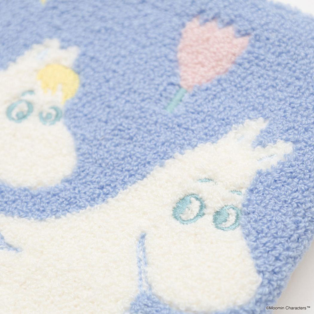 シネマコレクション cinemacollection ムーミン コスメポーチ MOOMIN サガラ刺繍フラットポーチ ブルー 北欧 エフエービージャパン 小物入れ かわいい キャラクター グッズ 他